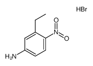 3-乙基-4-硝基苯胺氢溴酸盐 结构式