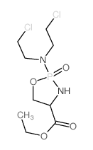 2-[双(2-氯乙基)氨基]-1,3,2-氧氮磷杂环戊烷-4-羧酸乙酯 2-氧化物 结构式
