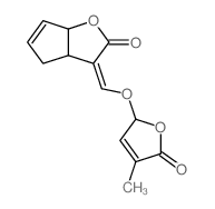 2H-Cyclopenta[b]furan-2-one,3-[[(2,5-dihydro-4-methyl-5-oxo-2-furanyl)oxy]methylene]-3,3a,4,6a-tetrahydro- 结构式