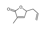 3-甲基-5-(2-丙烯-1-基)-2(5H)-呋喃酮 结构式