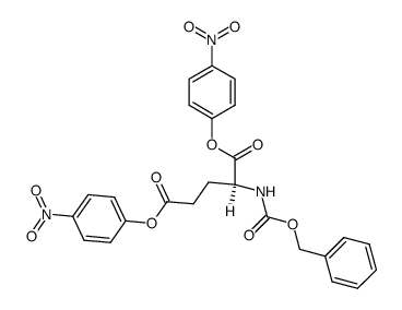 N-苄氧羰基-L-谷氨酸双(4-硝基苯基)酯 结构式