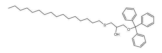 2-Propanol, 1-(hexadecylthio)-3-(triphenylmethoxy)- 结构式