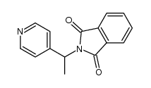 2-[1-(4-吡啶基)乙基]异吲哚啉-1,3-二酮 结构式