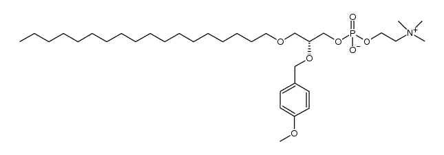 3,5,9-Trioxa-4-phosphaheptacosan-1-aminium, 4-hydroxy-7-[(4-methoxyphenyl)methoxy]-N,N,N-trimethyl-, inner salt, 4-oxide, (7R)- 结构式