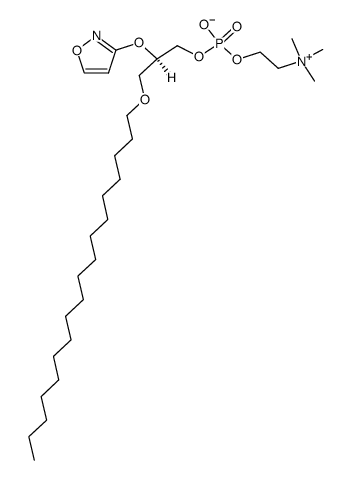 3,5,9-Trioxa-4-phosphaheptacosan-1-aminium, 4-hydroxy-7-(3-isoxazolyloxy)-N,N,N-trimethyl-, inner salt, 4-oxide, (R)- (9CI) 结构式