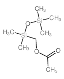 Methanol, 1-(1,1,3,3,3-pentamethyl-1-disiloxanyl)-, 1-acetate 结构式