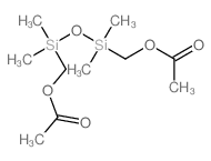 1,1,3,3-四甲基-1,3-二硅氧烷亚基二甲醇二乙酸酯 结构式