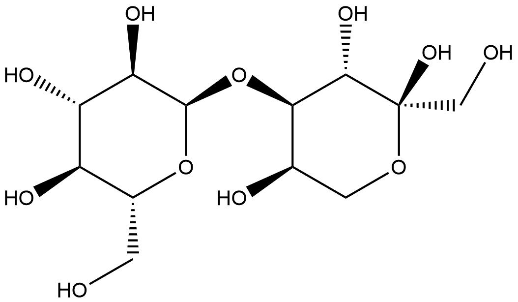 4-O-α-D-吡喃葡萄糖基-α-D-吡喃果糖 结构式