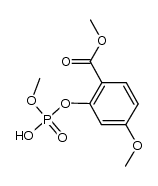 Benzoic acid, 2-[(hydroxymethoxyphosphinyl)oxy]-4-methoxy-, methyl ester 结构式
