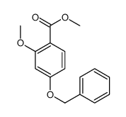4-苄氧基-2-甲氧基苯甲酸甲酯 结构式