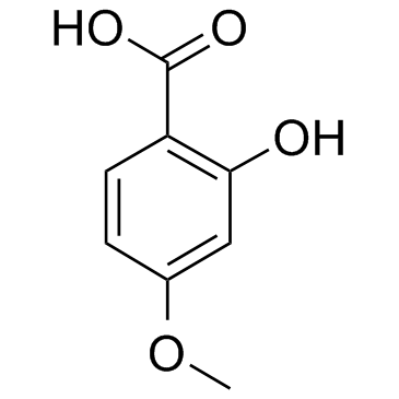 4-甲氧基水杨酸 结构式