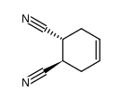 4-Cyclohexene-1,2-dicarbonitrile, (1R,2S)-rel- 结构式