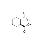 (1S,2S)-环己-4-烯-1,2-二甲酸 结构式