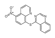 Quinazoline, 4-[(5-nitro-8-quinolinyl)thio]- 结构式