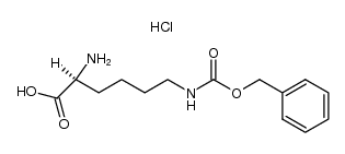 N6-苄氧羰基-L-赖氨酸盐酸盐 结构式