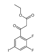 3-(2,3-二氟-5-碘苯基)-3-氧代丙酸乙酯 结构式