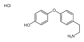 4-[4-(2-氨基乙基)苯氧基]苯酚盐酸盐 结构式