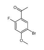 1-(5-溴-2-氟-4-甲氧基-苯基)-乙酮 结构式