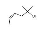 顺-2-甲基-4-己烯-2-醇 结构式