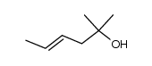 4-Hexen-2-ol, 2-methyl-, (4E)- 结构式