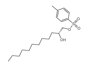 (2R)-1,2-十二烷二醇-1-(4-甲基苯磺酸酯) 结构式