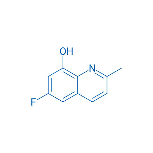 6-氟-2-甲基喹啉-8-醇 结构式