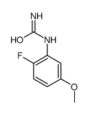 N-(2-fluoro-5-methoxyphenyl)urea 结构式