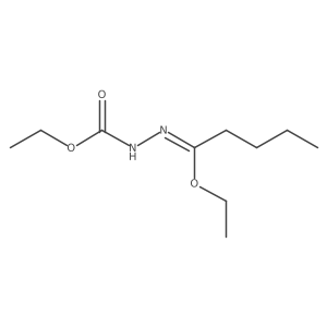 N-(ethoxycarbonyl)Pentanehydrazonic acid ethyl ester 结构式