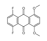 1,4-二氟-5,8-二甲氧基-9,10-蒽二酮 结构式