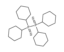 1,1,2,2-四环己基二膦 1,2-二硫化物 结构式