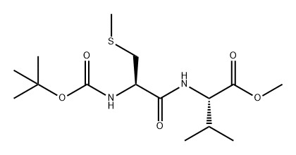 L-Valine, N-[N-[(1,1-dimethylethoxy)carbonyl]-S-methyl-L-cysteinyl]-, methyl ester (9CI) 结构式