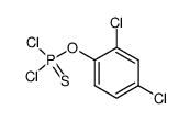 二氯硫代磷酸 O-(2,4-二氯苯基)酯 结构式