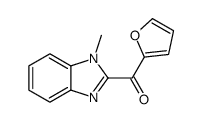 2-呋喃基(1-甲基-1H-苯并咪唑-2-基)甲酮 结构式