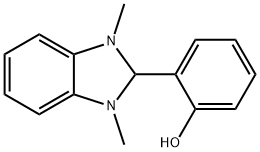 2-(1,3-二甲基-2,3-二氢-1H-苯并咪唑-2-基)苯酚 结构式