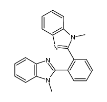 1H-Benzimidazole, 2,2'-(1,2-phenylene)bis[1-methyl- 结构式