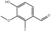 4-羟基-2-碘-3-甲氧基苯甲醛 结构式