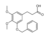 3-[3-(benzyloxy)-4,5-dimethoxyphenyl]propanoic acid 结构式