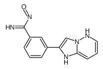 (Z)-N-羟基-3-(咪唑并[1,2-b]吡嗪-2-基)苯酰胺 结构式