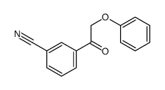 3-(2-苯氧基乙酰基)苯甲腈 结构式