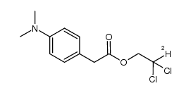 4-(二甲氨基)苯乙酸-2,2-二氯乙基-2-d酯 结构式