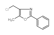 4-(氯甲基)-5-甲基-2-苯基-1,3-恶唑 结构式