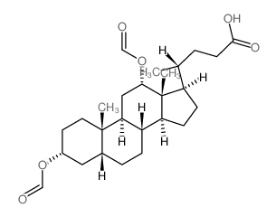 3,12-二甲酰氧基胆烷-24-酸 结构式