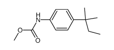 Carbamic acid, [4-(1,1-dimethylpropyl)phenyl]-, methyl ester (9CI) 结构式