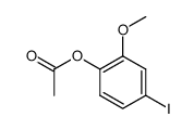 4-碘-2-甲氧基苯酚乙酸酯 结构式