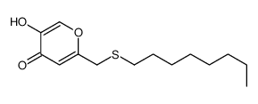 5-羟基-2-[(辛基硫基)甲基]-4H-吡喃-4-酮 结构式