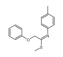 Ethanimidothioic acid, N-(4-methylphenyl)-2-phenoxy-, methyl ester 结构式