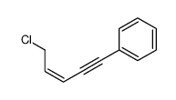 Benzene, (5-chloro-3-penten-1-yn-1-yl)- 结构式