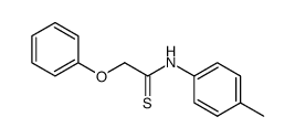 Ethanethioamide, N-(4-methylphenyl)-2-phenoxy- 结构式