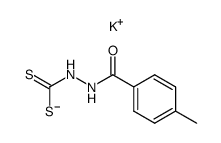 4-甲基苯甲酸-2-(二硫代羧基)酰肼钾盐(1:1) 结构式