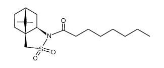 1-Octanone, 1-[(3aS,6R,7aR)-tetrahydro-8,8-dimethyl-2,2-dioxido-3H-3a,6-methano-2,1-benzisothiazol-1(4H)-yl]- 结构式